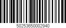 Código de barras (EAN, GTIN, SKU, ISBN): '50253650002940'