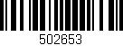Código de barras (EAN, GTIN, SKU, ISBN): '502653'