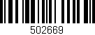 Código de barras (EAN, GTIN, SKU, ISBN): '502669'