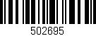 Código de barras (EAN, GTIN, SKU, ISBN): '502695'