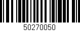 Código de barras (EAN, GTIN, SKU, ISBN): '50270050'
