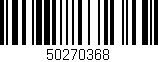 Código de barras (EAN, GTIN, SKU, ISBN): '50270368'