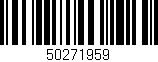 Código de barras (EAN, GTIN, SKU, ISBN): '50271959'