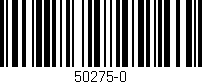 Código de barras (EAN, GTIN, SKU, ISBN): '50275-0'