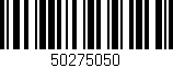 Código de barras (EAN, GTIN, SKU, ISBN): '50275050'