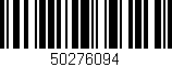 Código de barras (EAN, GTIN, SKU, ISBN): '50276094'
