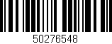 Código de barras (EAN, GTIN, SKU, ISBN): '50276548'