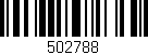 Código de barras (EAN, GTIN, SKU, ISBN): '502788'