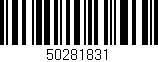 Código de barras (EAN, GTIN, SKU, ISBN): '50281831'