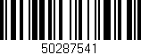 Código de barras (EAN, GTIN, SKU, ISBN): '50287541'