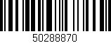 Código de barras (EAN, GTIN, SKU, ISBN): '50288870'