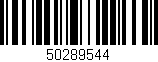 Código de barras (EAN, GTIN, SKU, ISBN): '50289544'