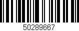 Código de barras (EAN, GTIN, SKU, ISBN): '50289667'