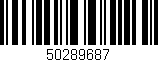 Código de barras (EAN, GTIN, SKU, ISBN): '50289687'