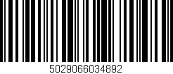 Código de barras (EAN, GTIN, SKU, ISBN): '5029066034892'