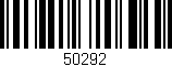 Código de barras (EAN, GTIN, SKU, ISBN): '50292'