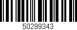 Código de barras (EAN, GTIN, SKU, ISBN): '50299343'