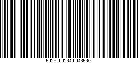 Código de barras (EAN, GTIN, SKU, ISBN): '502BL002840-04653G'