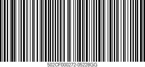 Código de barras (EAN, GTIN, SKU, ISBN): '502CF000272-05228GG'