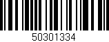 Código de barras (EAN, GTIN, SKU, ISBN): '50301334'