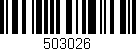 Código de barras (EAN, GTIN, SKU, ISBN): '503026'