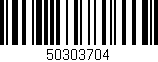 Código de barras (EAN, GTIN, SKU, ISBN): '50303704'
