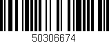 Código de barras (EAN, GTIN, SKU, ISBN): '50306674'