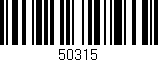 Código de barras (EAN, GTIN, SKU, ISBN): '50315'