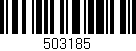 Código de barras (EAN, GTIN, SKU, ISBN): '503185'