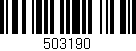 Código de barras (EAN, GTIN, SKU, ISBN): '503190'