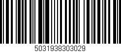 Código de barras (EAN, GTIN, SKU, ISBN): '5031938303029'