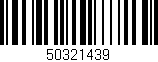 Código de barras (EAN, GTIN, SKU, ISBN): '50321439'