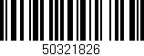 Código de barras (EAN, GTIN, SKU, ISBN): '50321826'