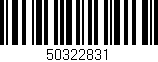 Código de barras (EAN, GTIN, SKU, ISBN): '50322831'