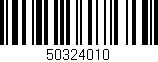 Código de barras (EAN, GTIN, SKU, ISBN): '50324010'