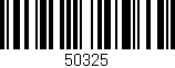 Código de barras (EAN, GTIN, SKU, ISBN): '50325'