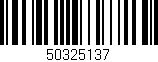 Código de barras (EAN, GTIN, SKU, ISBN): '50325137'