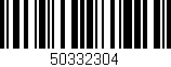 Código de barras (EAN, GTIN, SKU, ISBN): '50332304'