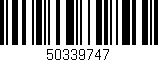 Código de barras (EAN, GTIN, SKU, ISBN): '50339747'