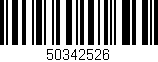 Código de barras (EAN, GTIN, SKU, ISBN): '50342526'