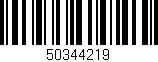 Código de barras (EAN, GTIN, SKU, ISBN): '50344219'