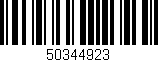 Código de barras (EAN, GTIN, SKU, ISBN): '50344923'