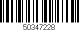 Código de barras (EAN, GTIN, SKU, ISBN): '50347228'