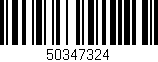 Código de barras (EAN, GTIN, SKU, ISBN): '50347324'