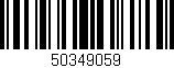 Código de barras (EAN, GTIN, SKU, ISBN): '50349059'
