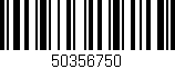 Código de barras (EAN, GTIN, SKU, ISBN): '50356750'