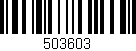 Código de barras (EAN, GTIN, SKU, ISBN): '503603'