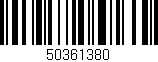 Código de barras (EAN, GTIN, SKU, ISBN): '50361380'