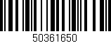Código de barras (EAN, GTIN, SKU, ISBN): '50361650'
