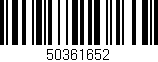 Código de barras (EAN, GTIN, SKU, ISBN): '50361652'
